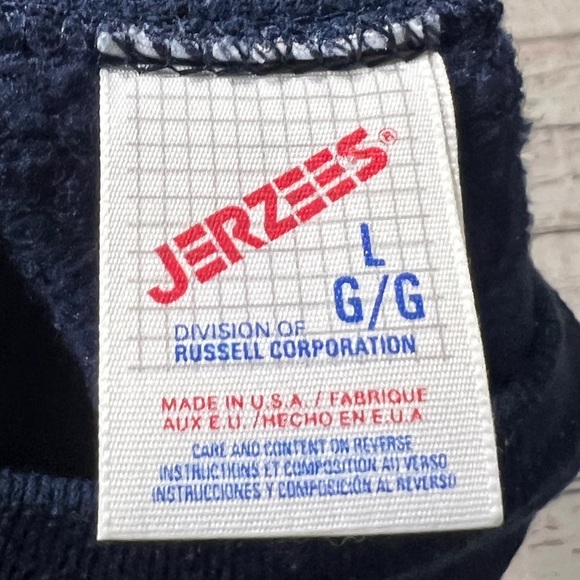 Vintage Stars America Blue Crewneck Short Sleeve 1980s Women's Sweatshirt - Picture 4 of 4